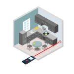 Medidor Láser de Distancia Bosch 20m GLM 20, 0601072EG0, vista Action 010