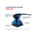 Lijadora Orbital Bosch 220W GSS 140, 06012A80G0, vista action 005