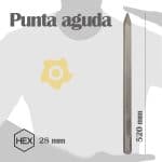 Cincel Hex Pta Aguda 1618600019 007