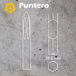 Cincel Hex Punta aguda Bosch 2608690106 008