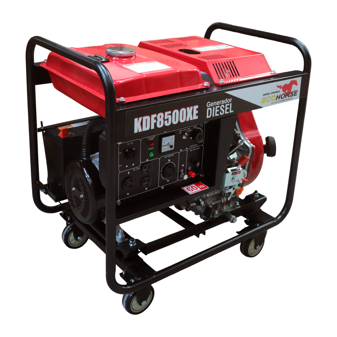 Planta Eléctrica Diésel 7KW 110/220V 1F Ecohorse KDF8500XE