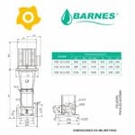 Electrobomba Multietapa Vertical VSE 325,326,327 Barnes 003