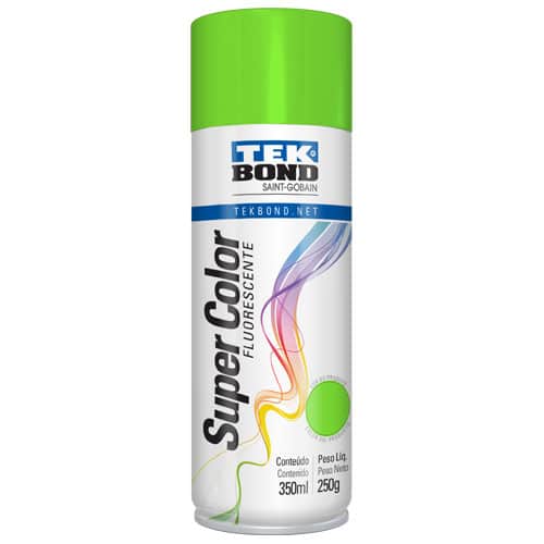 Pintura en Aerosol Tek Bond Fluorescente Verde - 350 ml/250 gr
