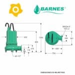 Electrobomba Aguas Residual NE 6180, 6240, 6300, 6360 Barnes 003