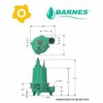 Electrobomba Aguas residuales NE 24 Barnes 003
