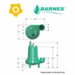 Electrobomba Aguas residuales NE320 y 330 Barnes 003