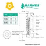 Electrobomba Pozo profundo 4pulg Barnes 006