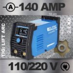 Soldador inversor 140 Amp