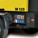Compresor Kaeser Mobilair M135 detalle panel lateral