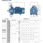 Electrobomba centrifuga F32 40 50 Dimensiones