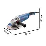 Pulidora 9P Bosch GWS 25-230 Vulcano, 06018F40G1, Dimensiones