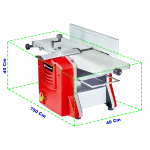 Cepillo Canteador Einhell 204 mm TC-SP 204 4419954, vista dimensiones embalaje