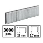 Grapas Einhell 5x25 mm 3000 Und, 4137860, vista dimensiones