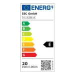 Lampara Hibrida Alambrica e Inalambrica Einhell TE-CL 18-2000 LiAC –Solo 2,000 Lm, 4514114, Nivel de consumo