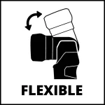 Lampara linterna Inalambrica Einhell 280Lm TE-CL 18 Li H, 4514130 detalle flexibilidad