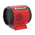 Parlante Altavoz inalambrico Bluetooth Einhell TC-SR 18 Li BT, 4514150, Detalle conexiones