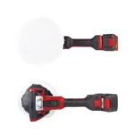 Polichadora inalambrica Einhell 7pulg 500 -3000 rpm CE-CP 18180 Li E , 2093320., vistas superior y contrapicado