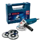 Minipulidora 4.5pulg Bosch GWS 850, 06013775GD + MALETIN + 3 DISC, Vista ppal 010