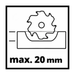 Enrutador de Clavija Plano Inalambrico Einhell 18V TE-BJ 18 Li, action 003