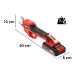 Tijeras de Podar Inalambricas Einhell 18V GE-LS 18 Li, 3408300, Dimensiones