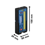 Receptor Laser Bosch LR 45 + Soporte, 0601069L00, Dimensiones