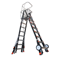 Andamio Unipersonal Escalera Ajustable GreenTec 7 Alturas 2.40 a 4.30 mt ECOLIFTRB0