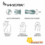 Broca Metal HSS Werk 1-16X7-8X1-7-8 Autocentrante, Tecnical data