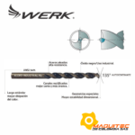 Broca Metal HSS Werk 1-16X7-8X1-7-8 Autocentrante, tecnicas