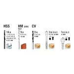 Set Accesorios Einhell 62 Pc en Estuche Atornillar y Perforar, 49109106, action 002