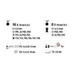 Set Accesorios Einhell 62 Pc en Estuche Atornillar y Perforar, 49109106, configuracion