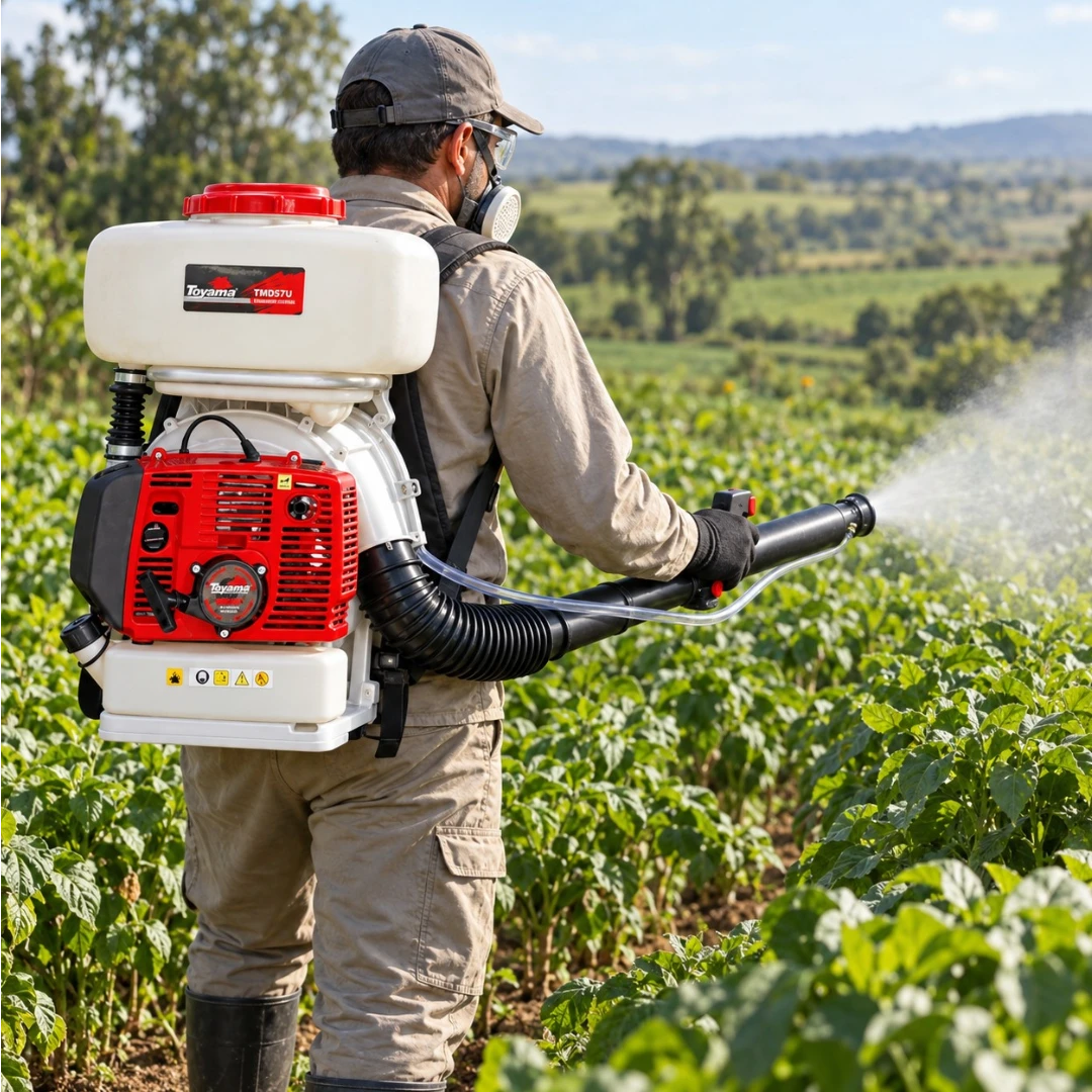 Fumigadora de Espalda Tipo Cañón Toyama 56.5cc 2T 14lt TMD57BU