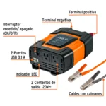Inversor de Corriente Truper 750W - 75A, 10490, detalles