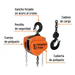 Polipasto Diferencial de Cadena Truper 1.5Ton 16825 partes