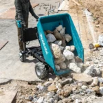 Carretilla Transportadora Eléctrica Makita 300Kg 36V Volco Asistido CU602 (6)