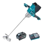 Mezclador Inalambrico Makita 40V 240mm UT001GZ, vista ppal con bateria 001