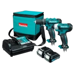 Taladro Percutor Inalambrico Makita 3-8 Pulgada HP333D + Atornillador de Impacto Inalambrico Makita 110Nm TD110D 12V CLX228, vista ppal