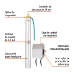 Electrobomba Truper Lapicero 1 12Pulgada 1 12HP 110V 12626