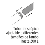 Bomba Manual Extractora de Aceites Palanca Truper, 16857, vista capacidad