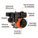 Motor Gasolina Truper 6.5Hp 212cc 101327 Detalles