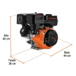 Motor Gasolina Truper 9.0Hp 3600rpm 101328 dimensiones