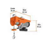 Polipasto Diferencial Electrico Truper Guaya 800Kg 1350W 16847 dimensiones
