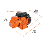 Electrobomba Periferica 1 x 1 1.0Hp Truper Expert 127v 10070 vista dim