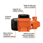 Electrobomba Periferica 1 x 1 1.0Hp Truper Expert 127v 10070 vista part