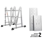 Escalera Multiposicion Aluminio Truper Tipo I 8E 3.2mt 200Kg 101905 vista Incluye