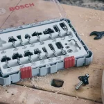 Fresas Ruteador Bosch Set X6Und Vastago 1QPulgada 2607017470 vista action