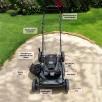 Cortacesped Gasolina Warrior 18 Pulg 144cc 4.0Hp WB21-40W vista caracteristicas