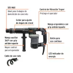Martillo Demoledor truper 14J 1200W SDS Max 100890 caracteristicas