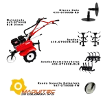 Motoazada-Gasolina-KTC-7.0Hp-T-Poleas-447-GT900B accesorios al eje