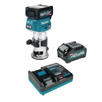 Ruteadora Rebordeadora Inalámbrica Makita 8" 40v Brushless RT001GM214 + 2 Baterías + Cargador