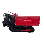 Carretilla Transportadora sobre Orugas Diésel Ducati 1000Kg 10Hp Volcó Hidráulico TAD1000 Vista latt